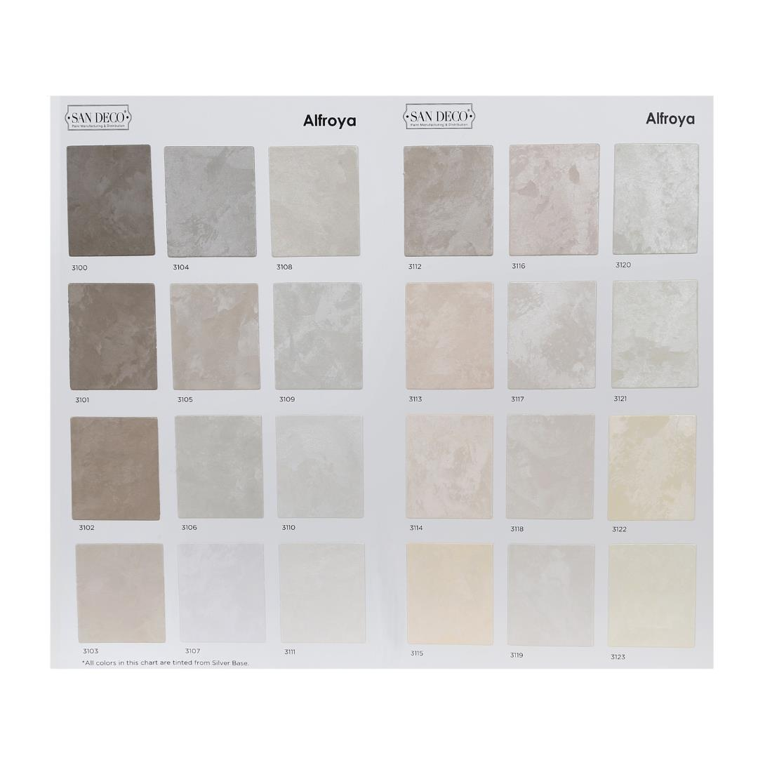 ALFROYA İpeksi Mat Dekoratif Boya 3100 - 1L