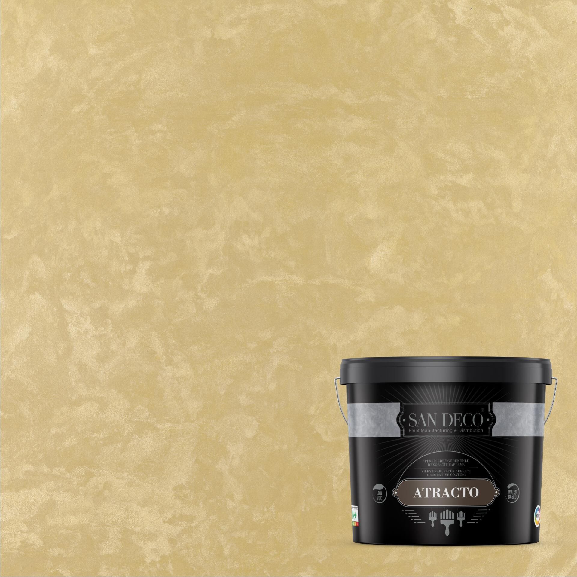 ATRACTO SILVER İpeksi Sedef Efektli Dekoratif Kaplama 2,5L - 1384