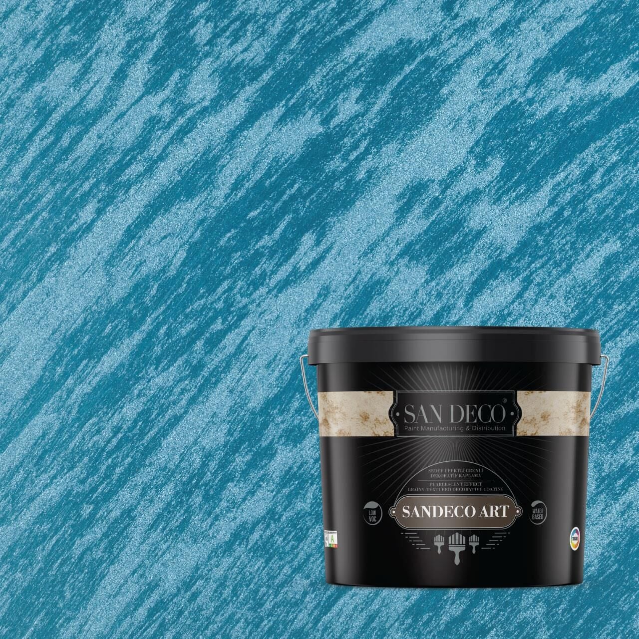 SANDECO ART Sedef Efektli Grenli Dekoratif Kaplama 1160 - 2,5L