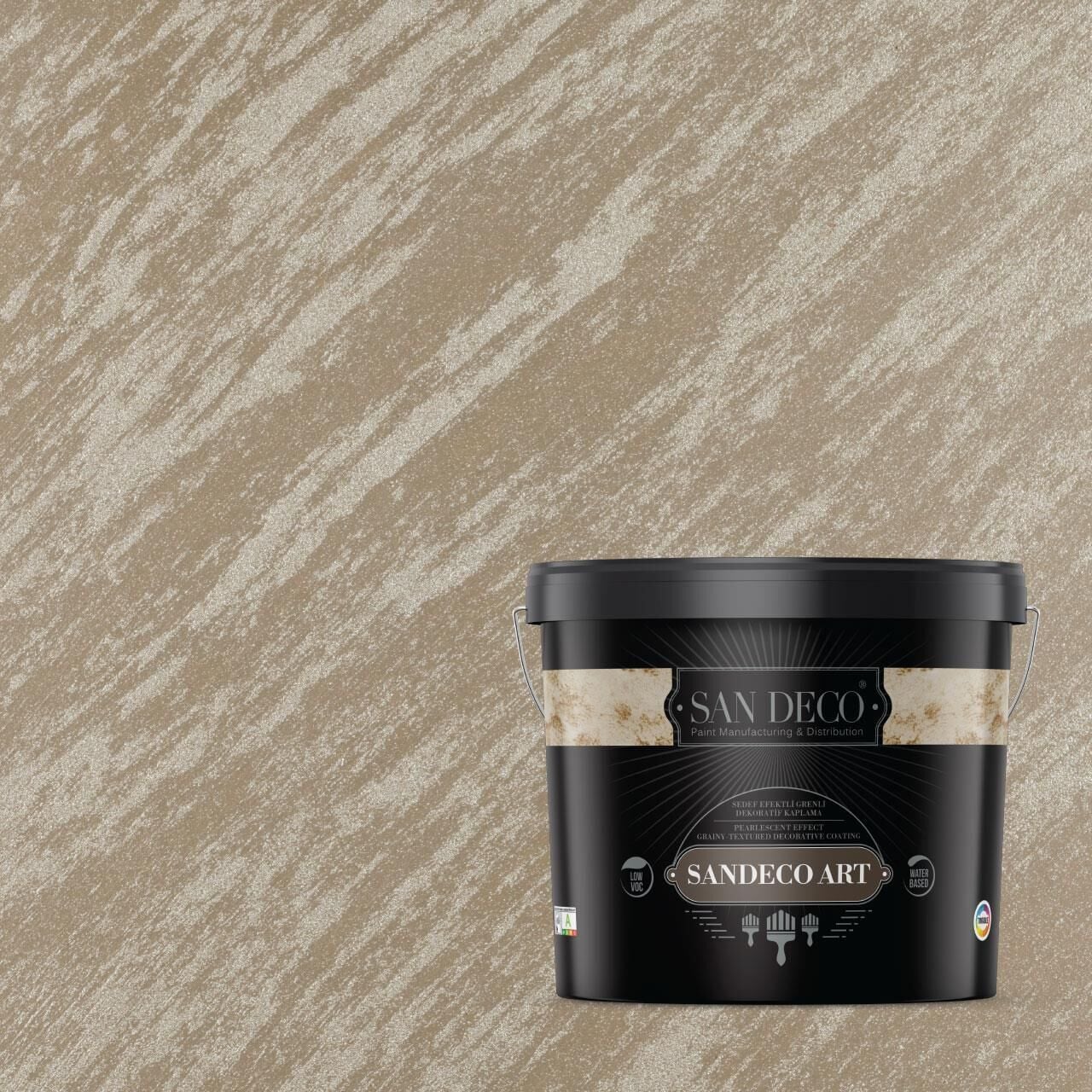 SANDECO ART Sedef Efektli Grenli Dekoratif Kaplama 1188 - 2,5L