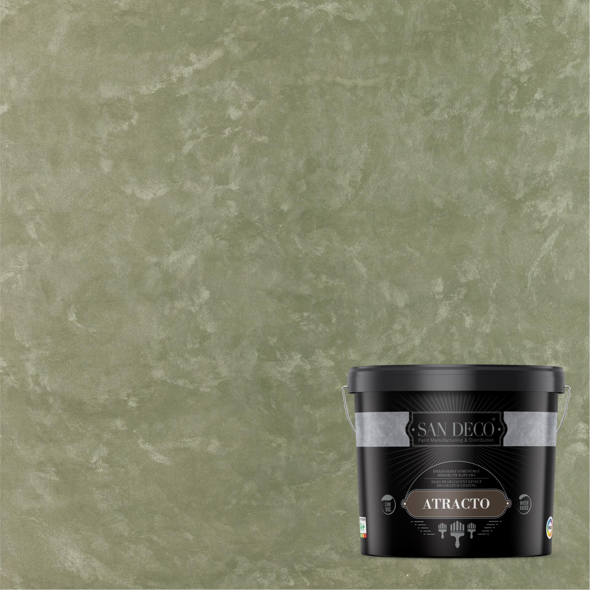 ATRACTO SILVER İpeksi Sedef Efektli Dekoratif Kaplama 2,5L - 1344