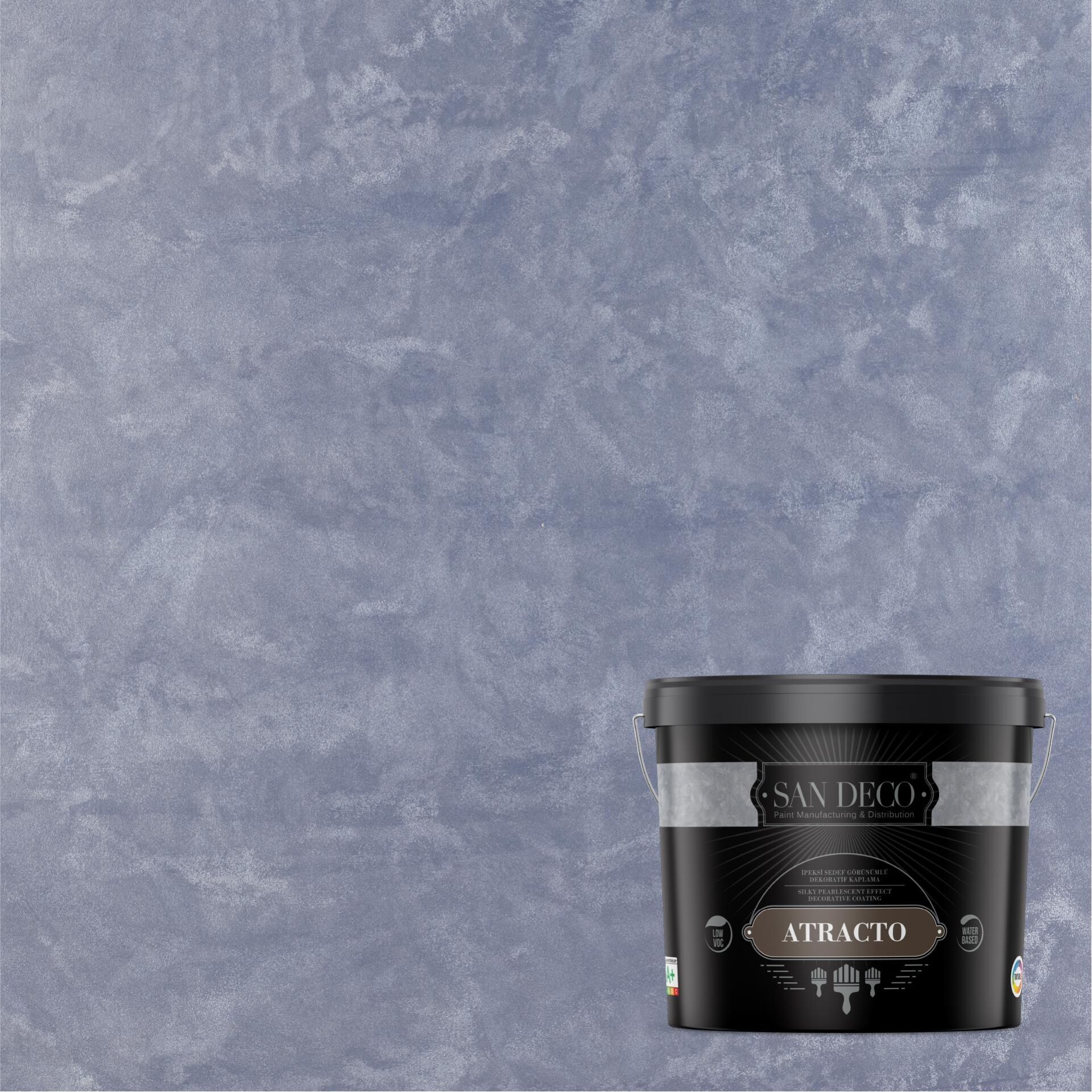ATRACTO SILVER İpeksi Sedef Efektli Dekoratif Kaplama 2,5L - 1363
