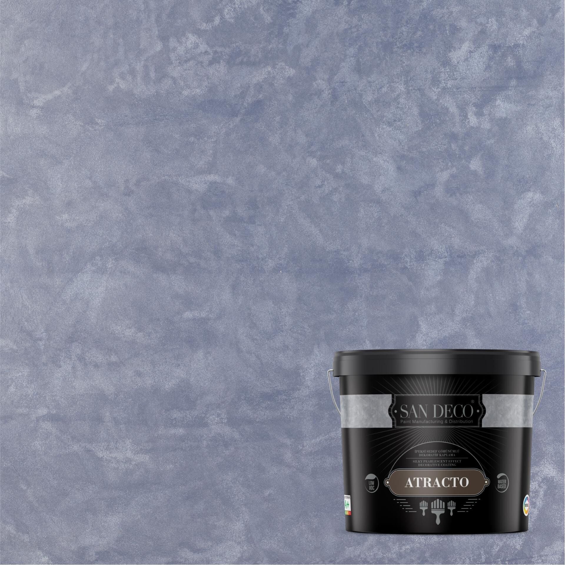 ATRACTO SILVER İpeksi Sedef Efektli Dekoratif Kaplama 2,5L - 1363