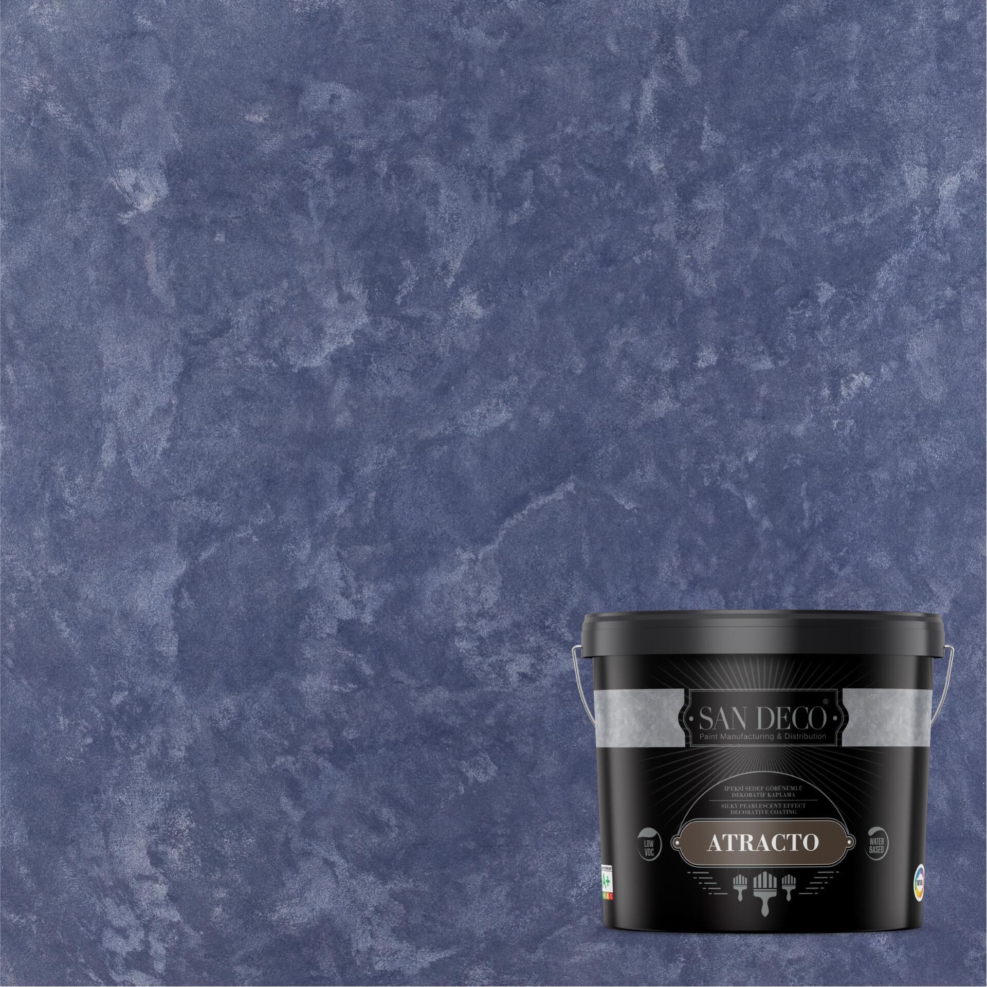 ATRACTO SILVER İpeksi Sedef Efektli Dekoratif Kaplama 2,5L - 1356