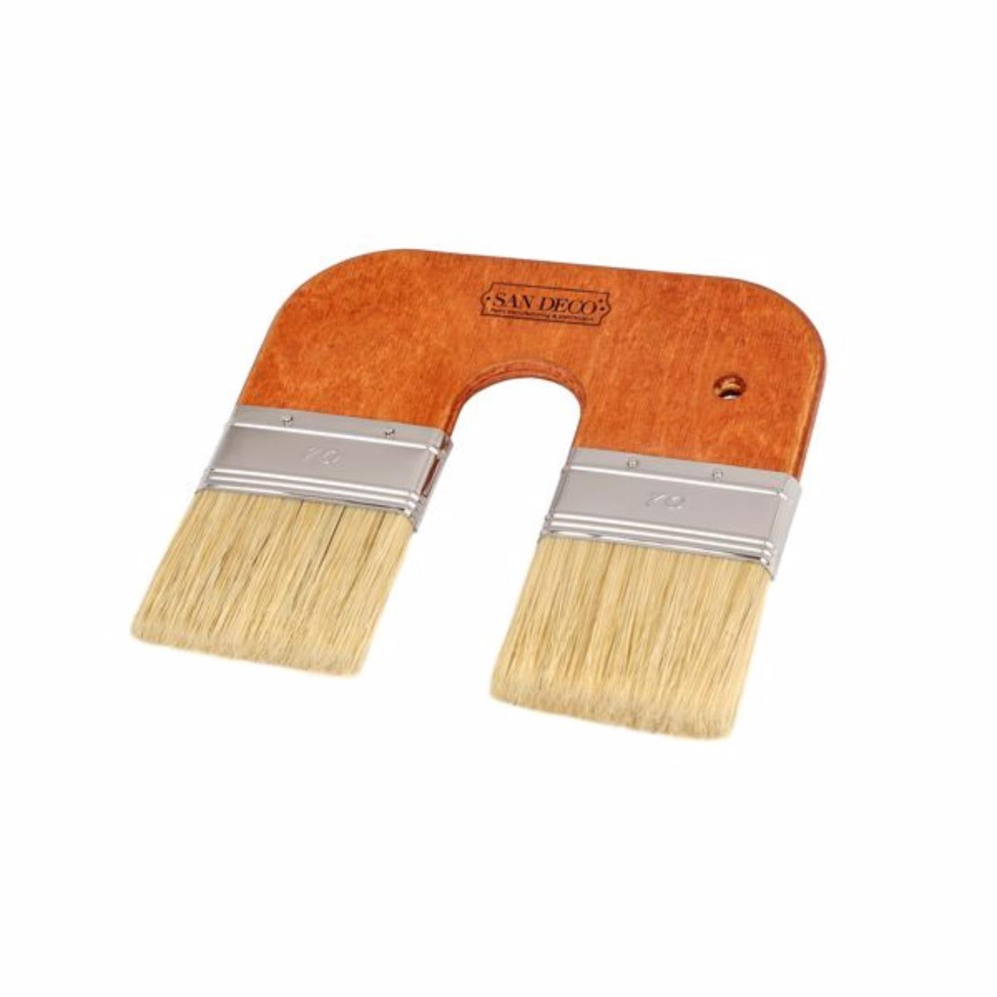 SAN DECO ÖZEL ÇİFT BAŞLI EFEKT FIRÇASI 2 X 70 mm