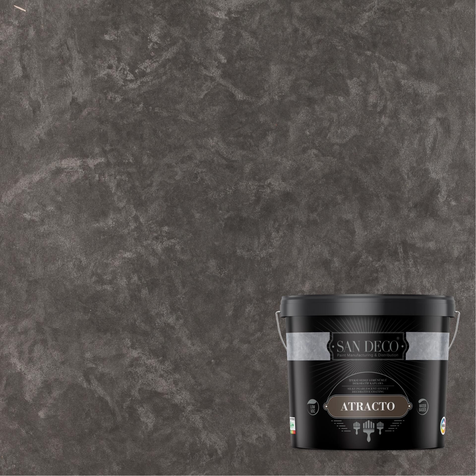 ATRACTO SILVER İpeksi Sedef Efektli Dekoratif Kaplama 2,5L - 1368